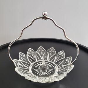 Vintage Cut Glass Crystal Candy Nut Dish